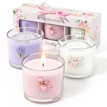 Conjunto de presente perfumado Candle CHILLFLAME, pacote com 3 unidades, 195g
