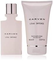 Conjunto de presente Perfume Carven Leau Intense para homens, 50 ml EDT, 2 peças