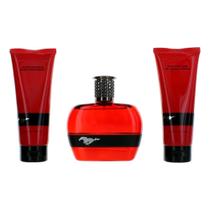 Conjunto de presente Perfume Classic Collection Mustang Red para homens de 100 ml e 3 peças