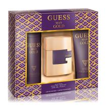 Conjunto de presente Perfume GUESS Man Gold para homens 75 ml EDT + desodorante