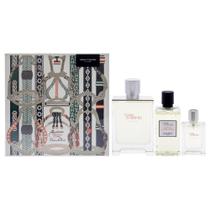 Conjunto de presente Perfume Hermes Terre D'Hermes Eau Givree de 3 peças para homens