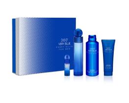 Conjunto de presente Perfume Perry Ellis 360 Very Blue de 100 ml para homens