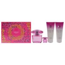 Conjunto de presente Perfume Versace Bright Crystal Absolu, 4 peças