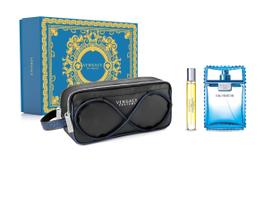 Conjunto de presente Perfume Versace Eau Fraiche 100mL, 3 peças Conjunto de presente Perfume Versace Eau Fraiche 100mL, 3 peças