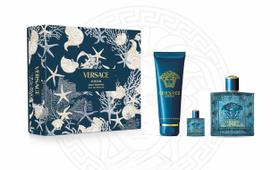 Conjunto de presente Perfume Versace Eros EDP 100ml para homens Conjunto de presente Perfume Versace Eros EDP 100ml para homens
