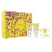 Conjunto de presente Perfume Versace Yellow Diamond 50ml EDT Spray 3 peças Conjunto de presente Perfume Versace Yellow Diamond 50ml EDT Spray 3 peças