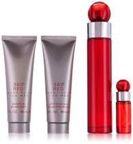 Conjunto de presente Perry Ellis 360 Red Eau de Toilette 100ml para homens Conjunto de presente Perry Ellis 360 Red Eau de Toilette 100ml para homens