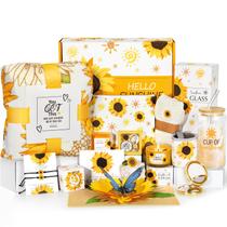 Conjunto de presente Suhctuptx Sunflower para mulheres com 15 itens Conjunto de presente Suhctuptx Sunflower para mulheres com 15 itens
