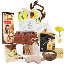 Conjunto de presentes ALLTHELOVE New Mom com bolsa de vime e cobertor de bebê Conjunto de presentes ALLTHELOVE New Mom com bolsa de vime e cobertor de bebê