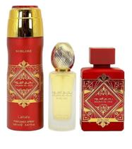 Conjunto de presentes BADEE AL OUD SUBLIME EDP 100mL + DEO 200mL + Hairmist 50mL