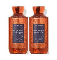 Conjunto de Presentes Bath & Body Works Midnight Amber Glow - Gel de Banho