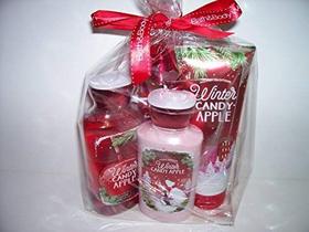 Conjunto de presentes Bath & Body Works Winter Candy Apple 300 ml x 4