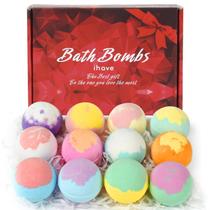 Conjunto de presentes Bath Bomb iHave 12 Natural feito à mão para crianças e mulheres