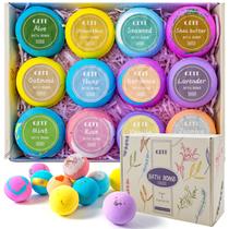 Conjunto de presentes Bath Bombs GETT, 12 unidades naturais e hidratantes