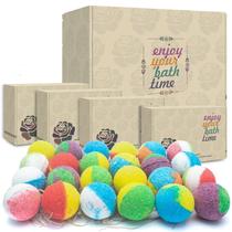 Conjunto de presentes Bath Bombs INTEYE Organic 24 Handmade Fizzies