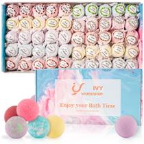 Conjunto de presentes Bath Bombs IvyWorkshop, 50 unidades com 10 aromas