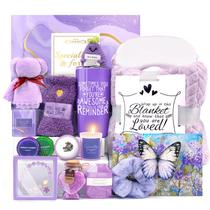 Conjunto de presentes Bete Lavender Spa com copo, vela, banheira e muito mais Conjunto de presentes Bete Lavender Spa com copo, vela, banheira e muito mais