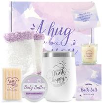 Conjunto de presentes BFFLOVE Bath and Body 8 peças Lavender Spa para mulheres Conjunto de presentes BFFLOVE Bath and Body 8 peças Lavender Spa para mulheres