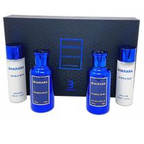 Conjunto de presentes Bharara Double Bleu Bath & Body Eau De Parfum 100ml
