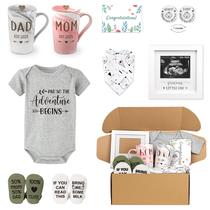 Conjunto de presentes Blinking Stars New Parents Est 2025 com canecas e moldura