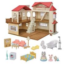 Conjunto de Presentes Calico Critters - Casa de Campo com Telhado Vermelho