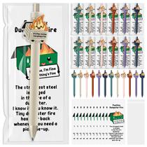Conjunto de presentes: canetas esferográficas Sayglossy Dumpster Fire com marcadores