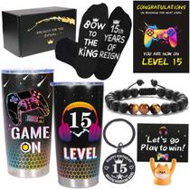 Conjunto de presentes Carselage, 15 anos, menino gamer, aniversário de 15 anos Conjunto de presentes Carselage, 15 anos, menino gamer, aniversário de 15 anos