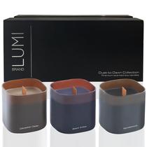 Conjunto de presentes com velas de soja perfumadas Lumi Brand Dusk to Dawn x3
