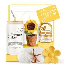 Conjunto de presentes de agradecimento Geelfland para mulheres com xícara, vela e muito mais