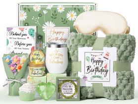 Conjunto de presentes de aniversário MAYICIVO Relaxing Spa com cobertor e muito mais