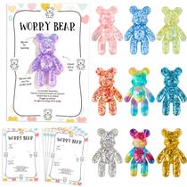 Conjunto de presentes de apoio emocional Pocket Bear Hug com 10 ursos e cartões