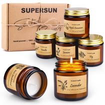 Conjunto de presentes de aromaterapia perfumada Candles SUPERSUN, pacote com 6
