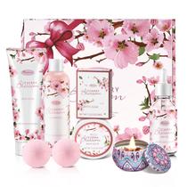 Conjunto de presentes de banho e corpo Beautifier Life, com aroma de flor de cerejeira japonesa, conjunto de 7 peças para mulheres Conjunto de presentes de banho e corpo Beautifier Life, com aroma de flor de cerejeira japonesa, conjunto de 7 peças para mulheres