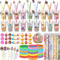 Conjunto de presentes de devolução para festa de aniversário, 170 unidades com lápis e pulseira