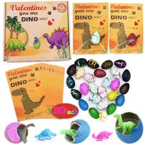 Conjunto de presentes de Dia dos Namorados, ovos de dinossauro para eclodir com cartões infantis Conjunto de presentes de Dia dos Namorados, ovos de dinossauro para eclodir com cartões infantis