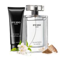 Conjunto de presentes de fragrâncias D'e Siso Classic White para mulheres Conjunto de presentes de fragrâncias D'e Siso Classic White para mulheres