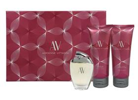 Conjunto de presentes de fragrâncias femininas Adrienne Vittadini AV de 3 peças Conjunto de presentes de fragrâncias femininas Adrienne Vittadini AV de 3 peças