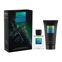 Conjunto de presentes de fragrâncias masculinas David Beckham True Instinct 50 ml EDT + 150 ml de gel de banho