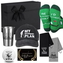 Conjunto de presentes de golfe de aposentadoria Skylety para homens com copo de aço inoxidável