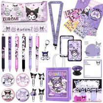 Conjunto de presentes de material escolar Megaster Purple com tema de anime