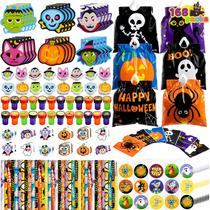 Conjunto de presentes de papelaria JOYIN Halloween 168 unidades para crianças com bolsa