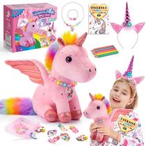 Conjunto de presentes de pelúcia Toyze Unicorn com acessórios de vestir 3-8Y