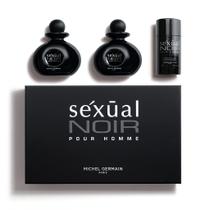 Conjunto de presentes de perfume Michel Germain Sexual Noir Pour Homme, 3 unidades