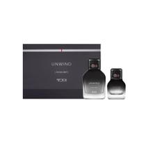 Conjunto de presentes de perfume TUMI UNWIND 20:00 GMT para homens de 100 ml e 30 ml