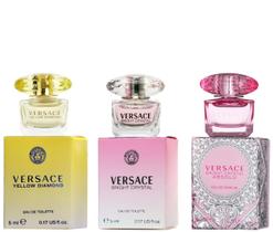 Conjunto de presentes de perfume Versace Miniature Variety Trio Collection