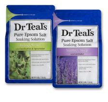 Conjunto de presentes de solução de imersão para banho Dr. Teal's Epsom Salt 2x1,36 kg
