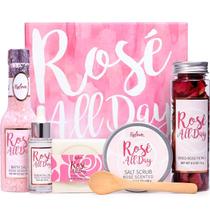 Conjunto de presentes de spa BFF LOVE, 6 unidades de rosa com óleo essencial para mulheres Conjunto de presentes de spa BFF LOVE, 6 unidades de rosa com óleo essencial para mulheres