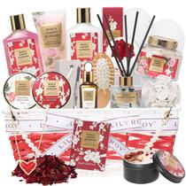 Conjunto de presentes de spa Lily Roy Rose & Cherry Blossom, 19 peças para mulheres