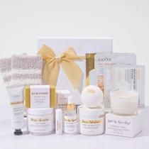 Conjunto de presentes de spa Suhctuptx, 13 unidades com vela, bombas de banho e sais Conjunto de presentes de spa Suhctuptx, 13 unidades com vela, bombas de banho e sais