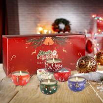 Conjunto de presentes de velas perfumadas WPONSZU Christmas, pacote com 24, 75 ml
